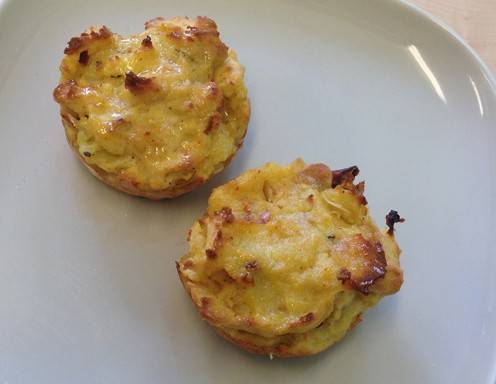 Flaumige Erdäpfel Mandel Muffins