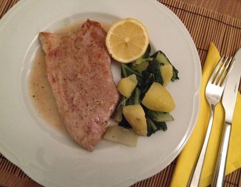 Zartes Kalbsschnitzel in süßlicher Marsalasauce