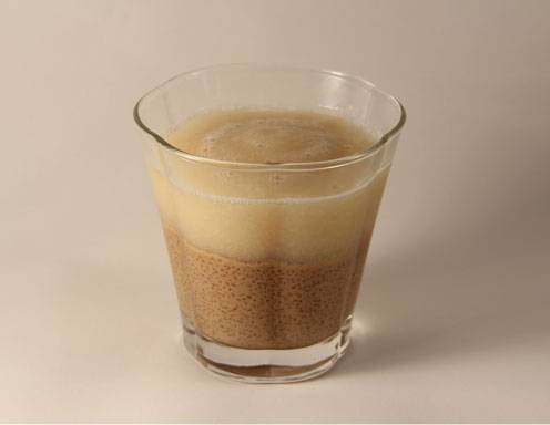 Grießcreme mit Cognac-Birnenmus Rezept  
