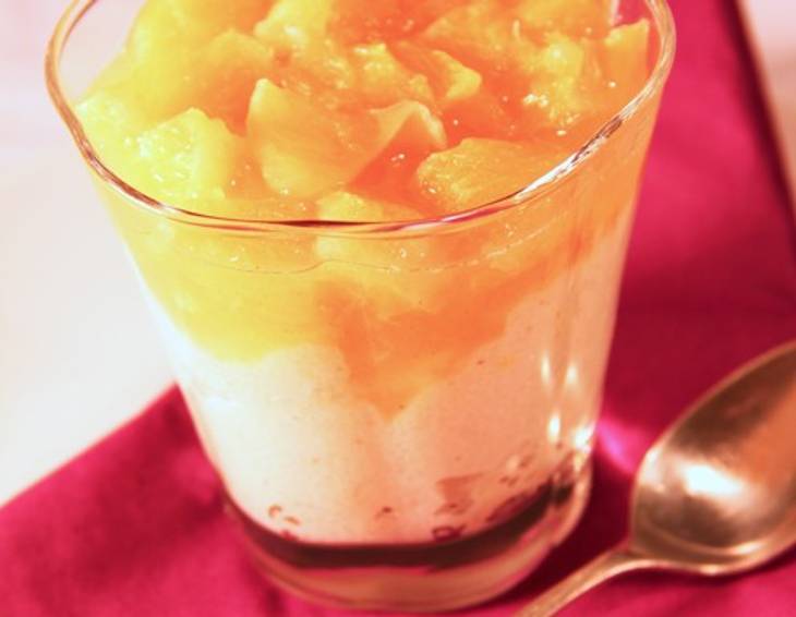 Orangen-Grieß Dessert aus dem Dampfgarer Orangen-Grieß Dessert aus dem Dampfgarer
