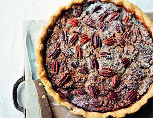 Ahorn-Pekannuss-Pie Rezept