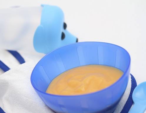 Babynahrung selbstgemacht - Pfirsich-Bananen-Brei 