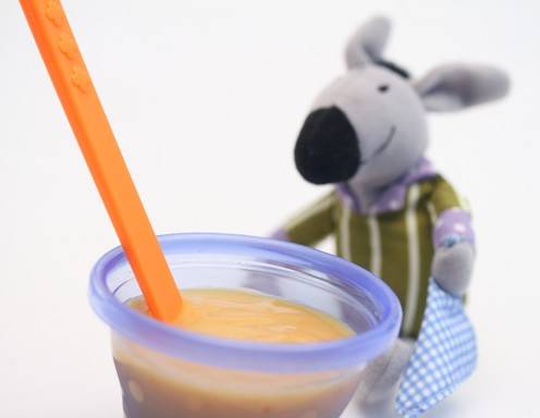 Babynahrung selbstgemacht - Bananen-Mango-Brei