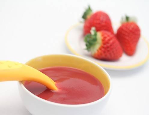 Babynahrung selbstgemacht - Erdbeer-Bananen-Brei 