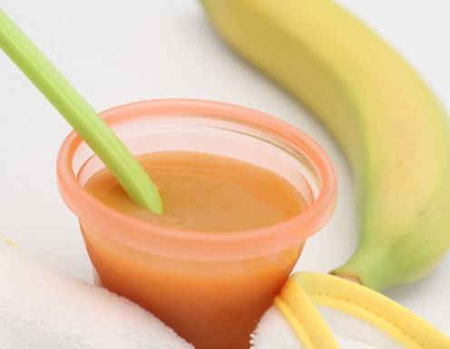 Babynahrung selbstgemacht - Marillen-Bananen-Brei Rezept