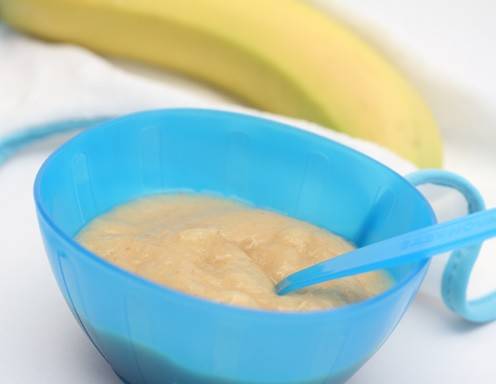 Babynahrung selbstgemacht - Bananen-Hafer-Brei Rezept