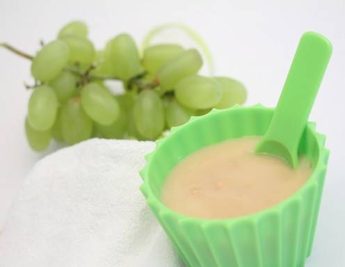 Babynahrung selbstgemacht - Apfel-Trauben-Hirse-Brei Rezept