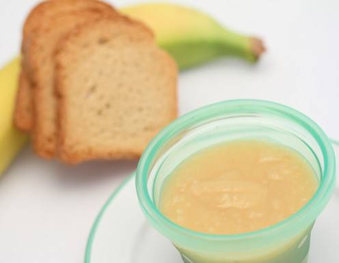 Babynahrung selbstgemacht - Vollkornzwieback-Bananen-Brei Rezept