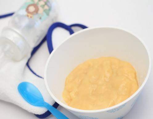 Babynahrung selbstgemacht - Milchreis mit Pfirsich Rezept