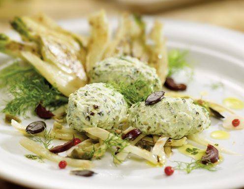 Gegrillter Fenchel Mit Topfenkürbiskernnockerln Und Vinaigrette Rezept ...