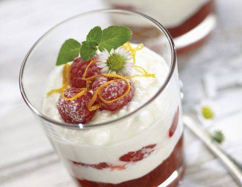 Landfrischkäse Himbeer Dessert Rezept