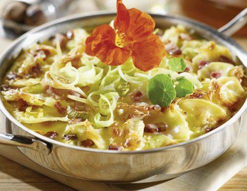 Topfen Erdäpfel Gratin Rezept