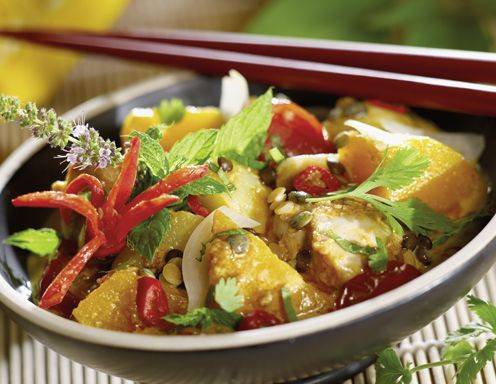 Topfen Kürbis Curry Rezept