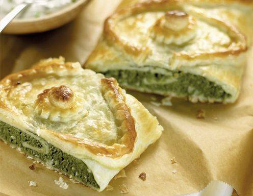 Topfen-Spinatstrudel Rezept