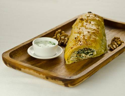Rezept für Bärlauch Strudel mit Ricotta