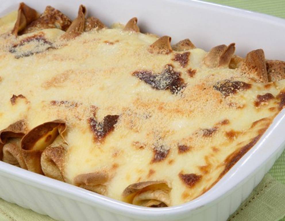 Überbackene Fleischpalatschinken Überbackene Fleischpalatschinken