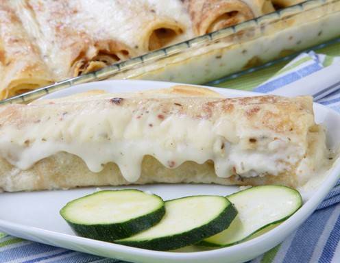 Rezept für überbackene Nudelpalatschinken