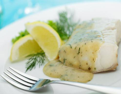 Rezept für Fisch in Dill-Kräutersauce