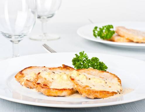 Rezept für Schweinsfilets in Joghurtsauce