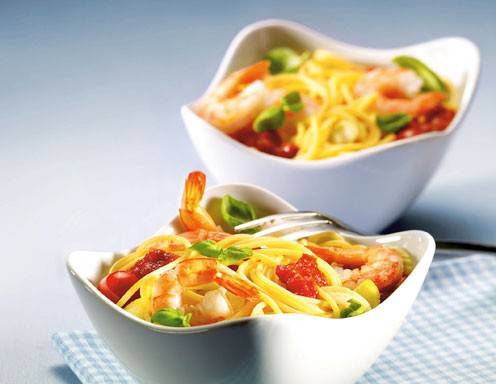 Spaghetti mit Scampi und Fenchel