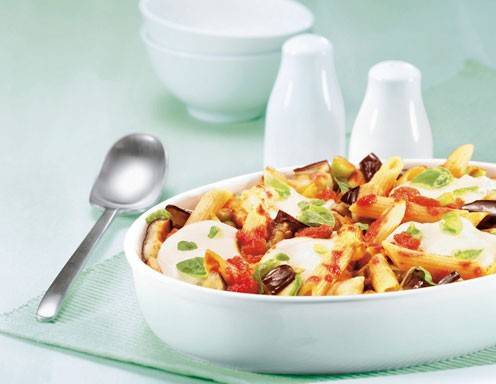 Pasta Auflauf mit Auberginen Rezept