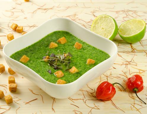 Rezept für Avocado-Chili-Buttermilch Suppe -2