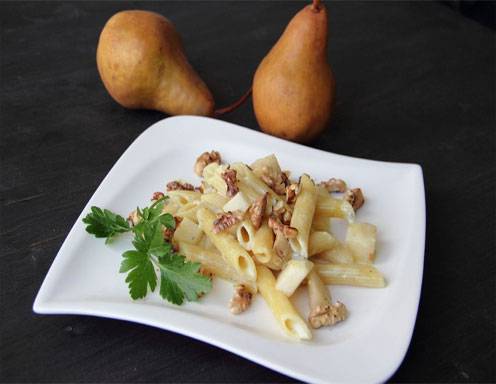 Penne mit Gorgonzola-Rahmsauce aus dem Dampfgarer Rezept - ichkoche.at