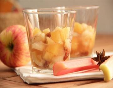 Rhabarber-Apfel-Kompott aus dem Dampfgarer Rhabarber-Apfel-Kompott aus dem Dampfgarer