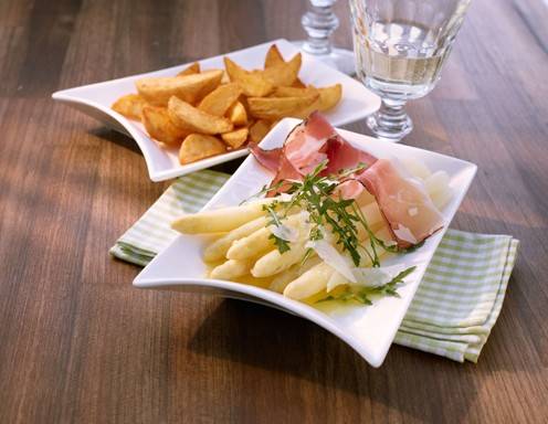 Image/Video: 	Spargelsalat aus dem Ofen mit McCain Western Wedges Rezept