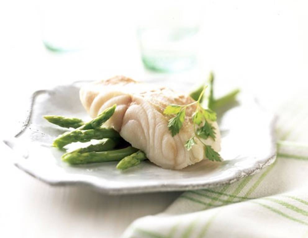 Donauschill mit Marchfelder Spargelspitzen Donauschill mit Marchfelder Spargelspitzen