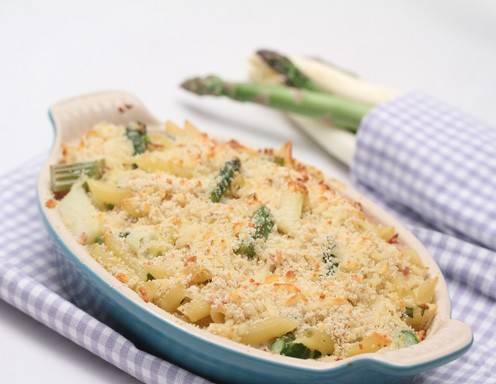 Spargelauflauf mit Nudeln Rezept