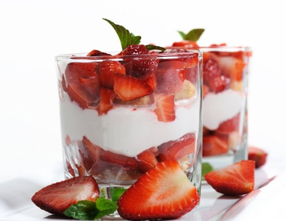 Cremiges Erdbeertiramisu Cremiges Erdbeertiramisu