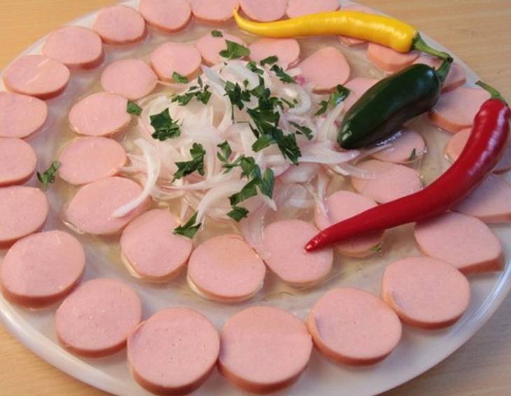 Augsburger mit Essig und Öl Augsburger mit Essig und Öl