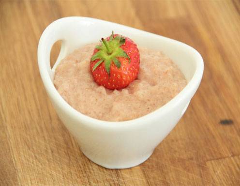 Erdbeer-Milchreis Creme aus dem Dampfgarer