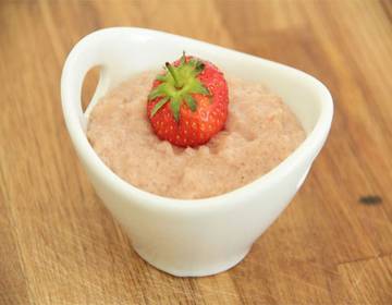 Erdbeer-Milchreis-Creme aus dem Dampfgarer