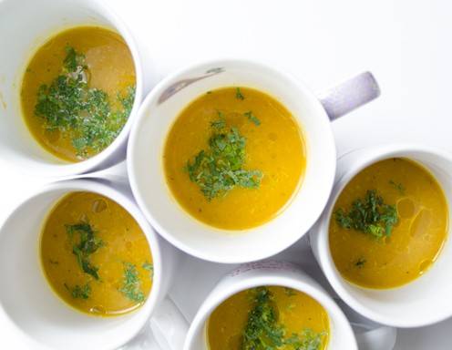 Rezept für Karotten-Honig-Koriander-Suppe