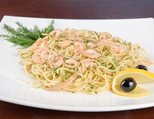 Shrimpsspaghetti Rezept