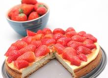 Cheesecake mit Erdbeeren Cheesecake mit Erdbeeren