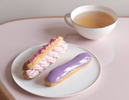 Éclairs mit Veilchen-oder Rosenaroma Rezept - ichkoche.at
