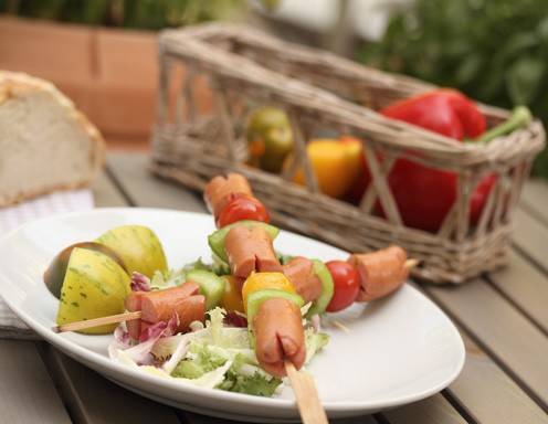 Würstelspieße Rezept