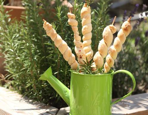 Brot am Spieß Rezept