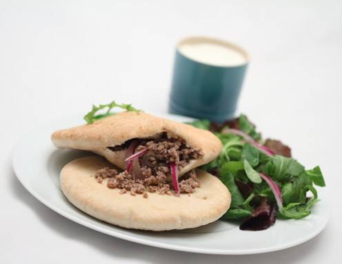 Fladenbrot mit Faschiertem Rezept