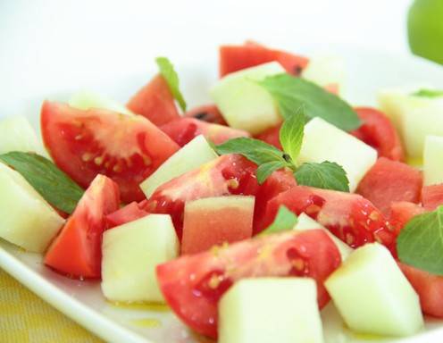 Tomaten-Melonen-Salat