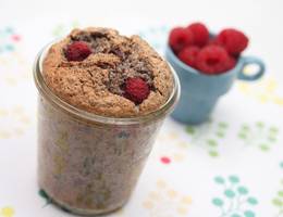 Himbeeren-Mohn Kuchen im Glas Himbeeren-Mohn Kuchen im Glas