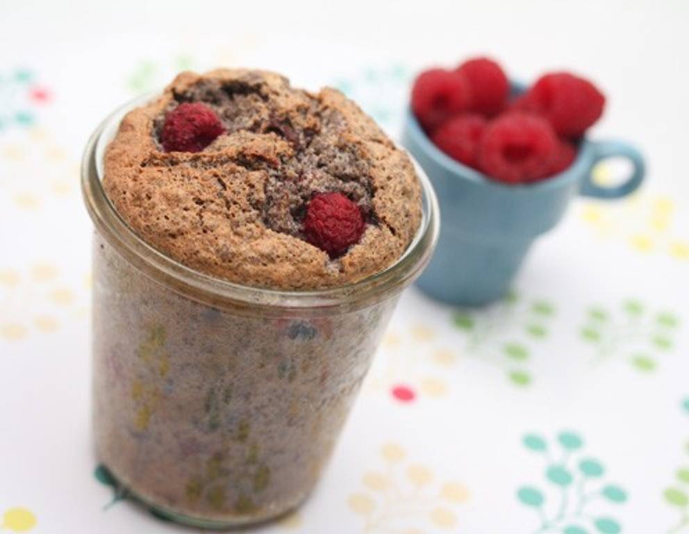 Himbeeren-Mohn Kuchen im Glas Himbeeren-Mohn Kuchen im Glas