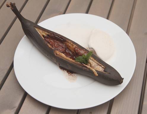 Bananensplit vom Grill Rezept