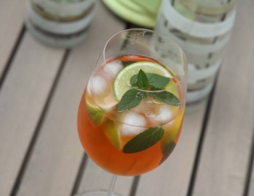 Limettenspritzer mit Aperol