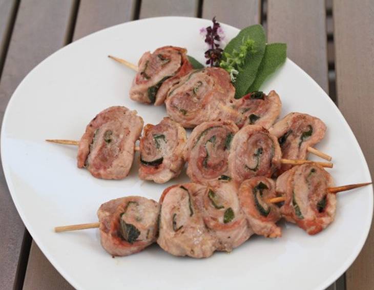 Saltimbocca-Spieße Saltimbocca-Spieße