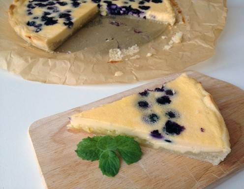 Heidelbeer-Cheesecake Rezept - ichkoche.de