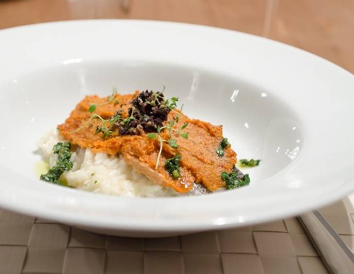 Zanderfilet auf Zitronen-Risotto Zanderfilet auf Zitronen-Risotto